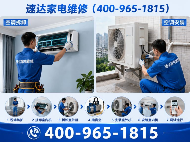 张家界空调拆装展示图